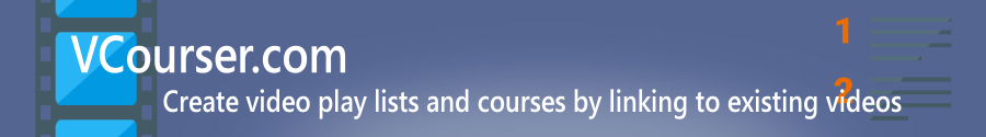 Create courses and index videos